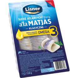 LISNER FILET SLEDZIOWY 220G MATIAS (HERRING FILLET IN OIL)