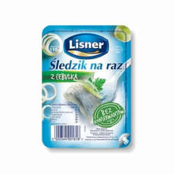LISNER SLEDZIK NA RAZ 100G Z CEBULA (HERRING W/ONION)