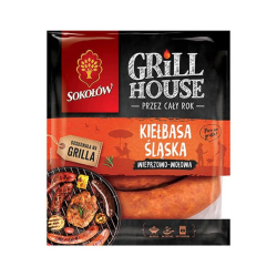 SOKOLOW KIELBASA SLASKA BBQ 550G (SILESIAN SAUSAGE)