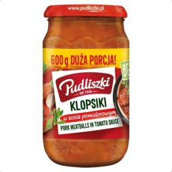 PUDLISZKI KLOPSY 600G (MEAT BALLS IN TOMATO SAUCE)