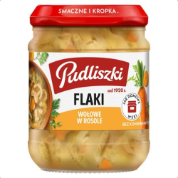 PUDLISZKI FLAKI 450G WOLOWE W ROSOLE (BEEF TRIPE)