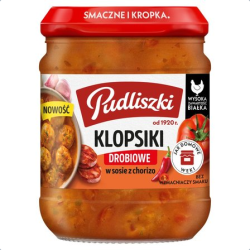 PUDLISZKI KLOPSIKI 440G DRO/CHORIZO