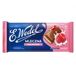 WEDEL CZEKOLADA 100G MALINA