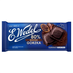 WEDEL CZEKOLADA 80G MOCNO GORZKA 80% (CHOCOLATE 80% CACAO)