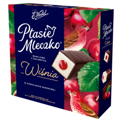 WEDEL PTASIE MLECZKO 340G WISNIA