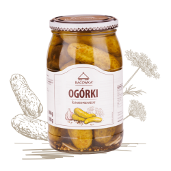 BACOWKA OGORKI KONSERWOWE 900G (CUCUMBERS)
