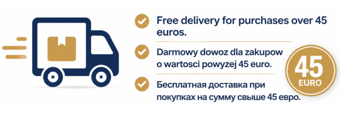 Free Delivery over 45 EUR